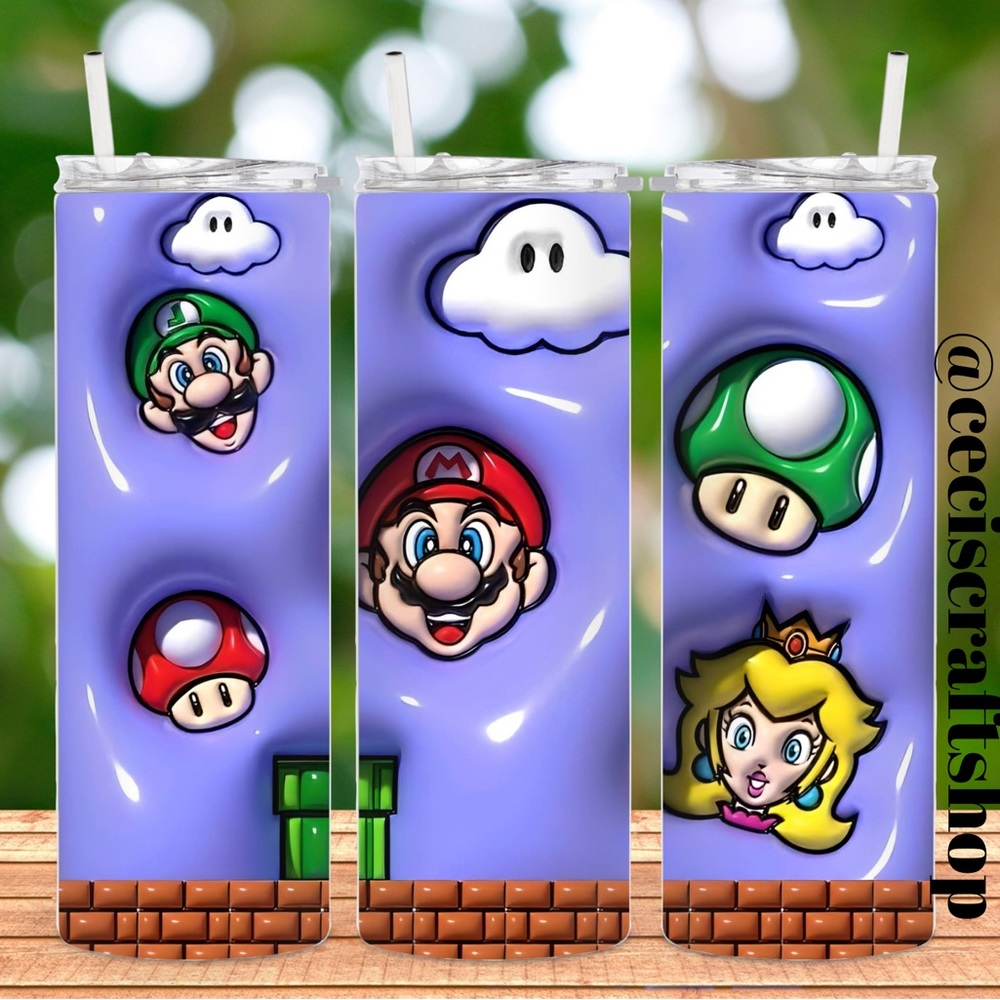 Super Mario 3D tumbler - Picture 1 of 1